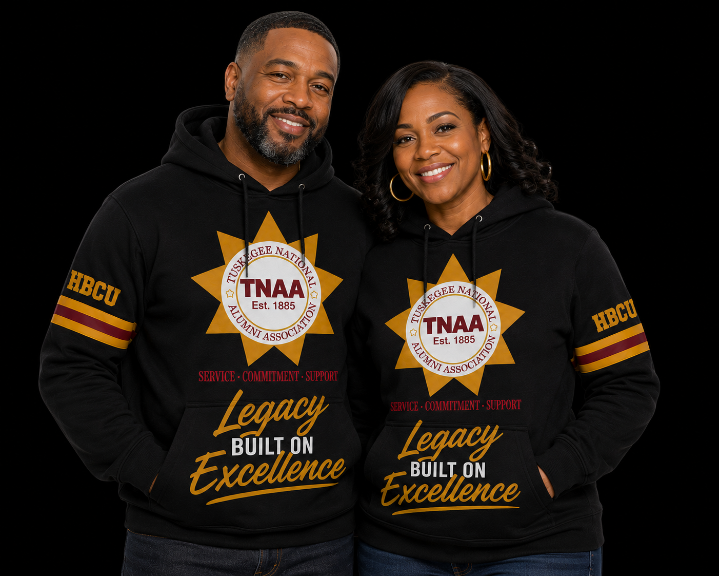 Tuskegee National Alumni Association Legacy Performance Fashion Hoodie (Pre Order)