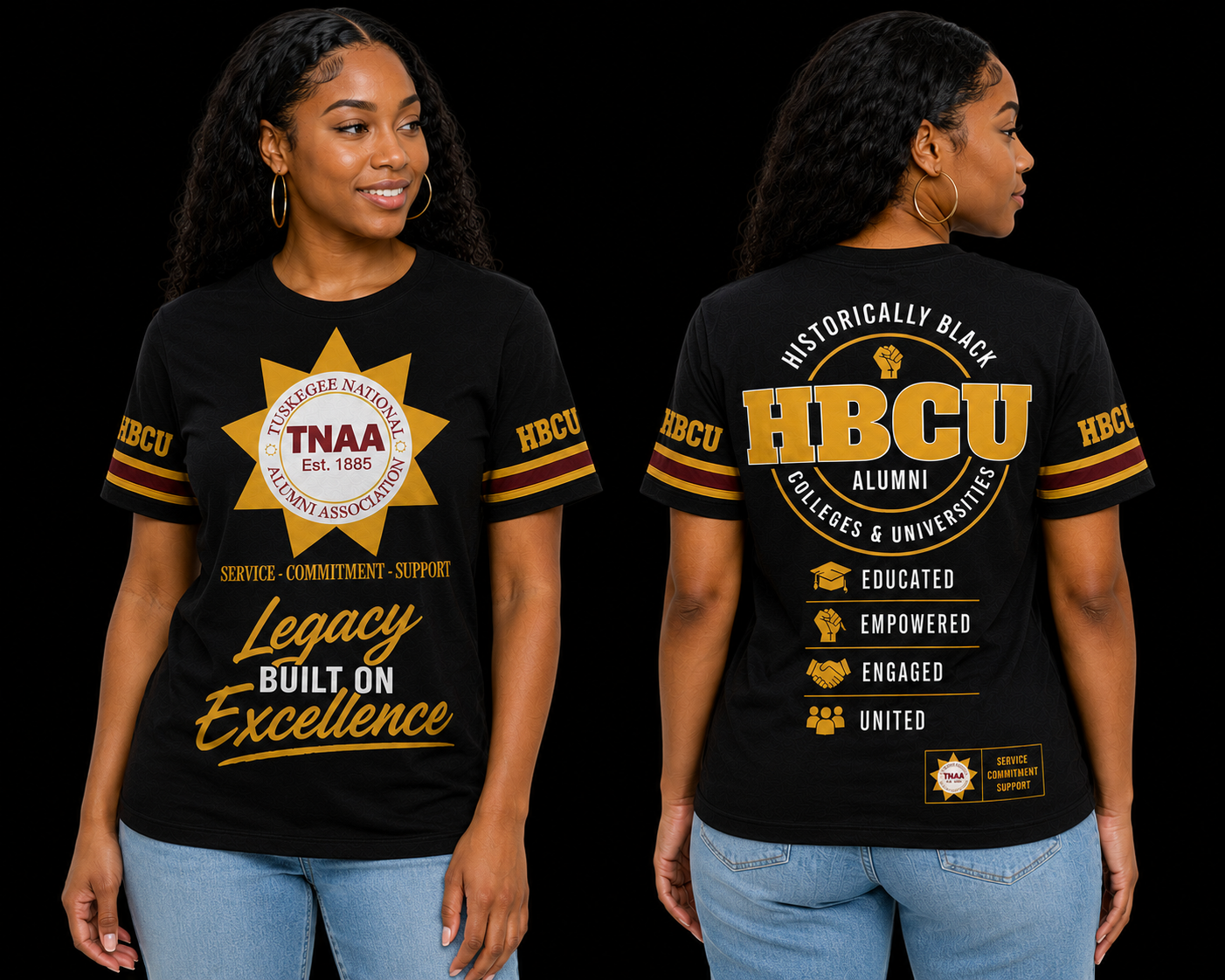 Tuskegee National Alumni Association Legacy Performance Unisex Fashion Top (Pre Order)
