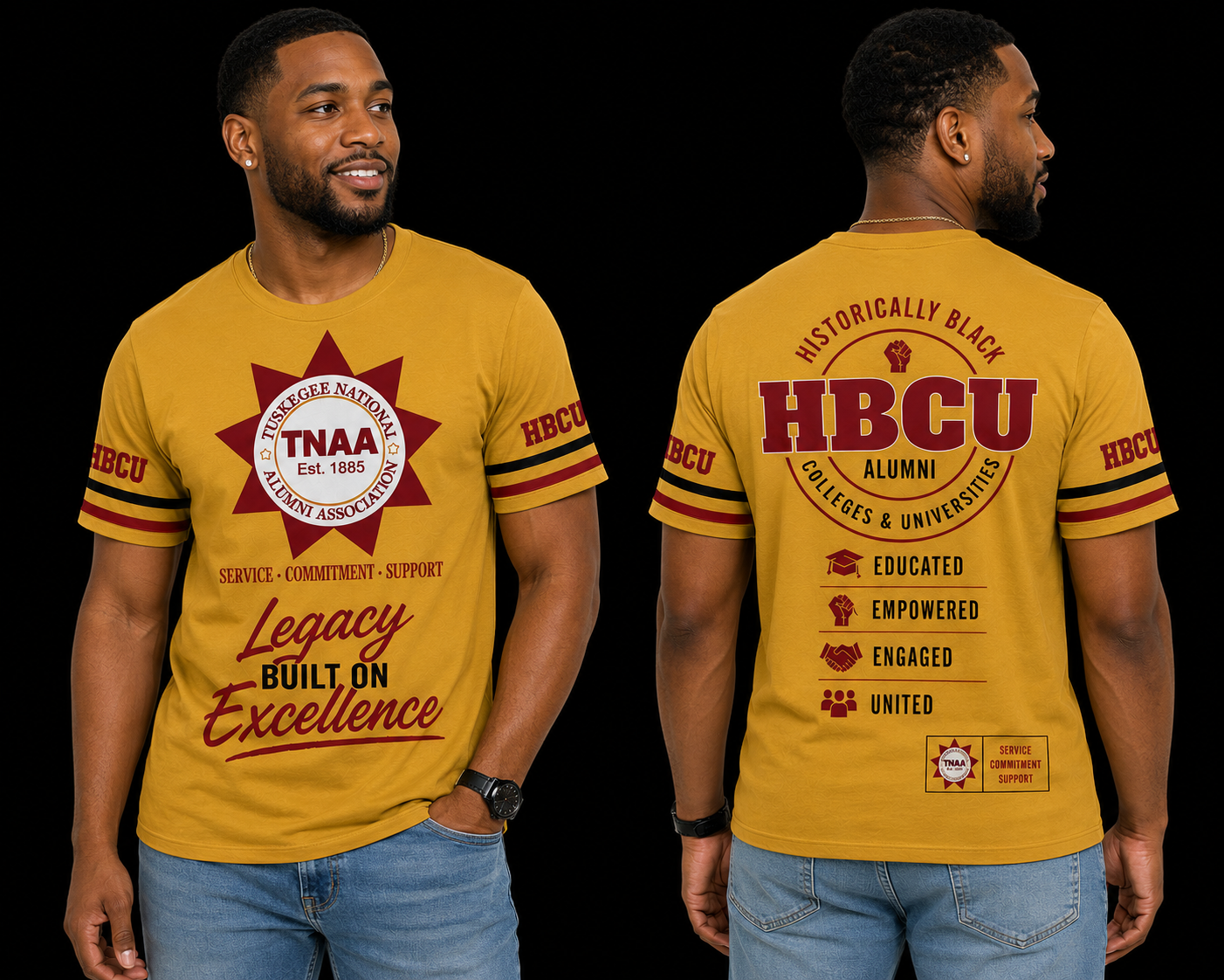 Tuskegee National Alumni Association Legacy Performance Unisex Fashion Top (Pre Order)