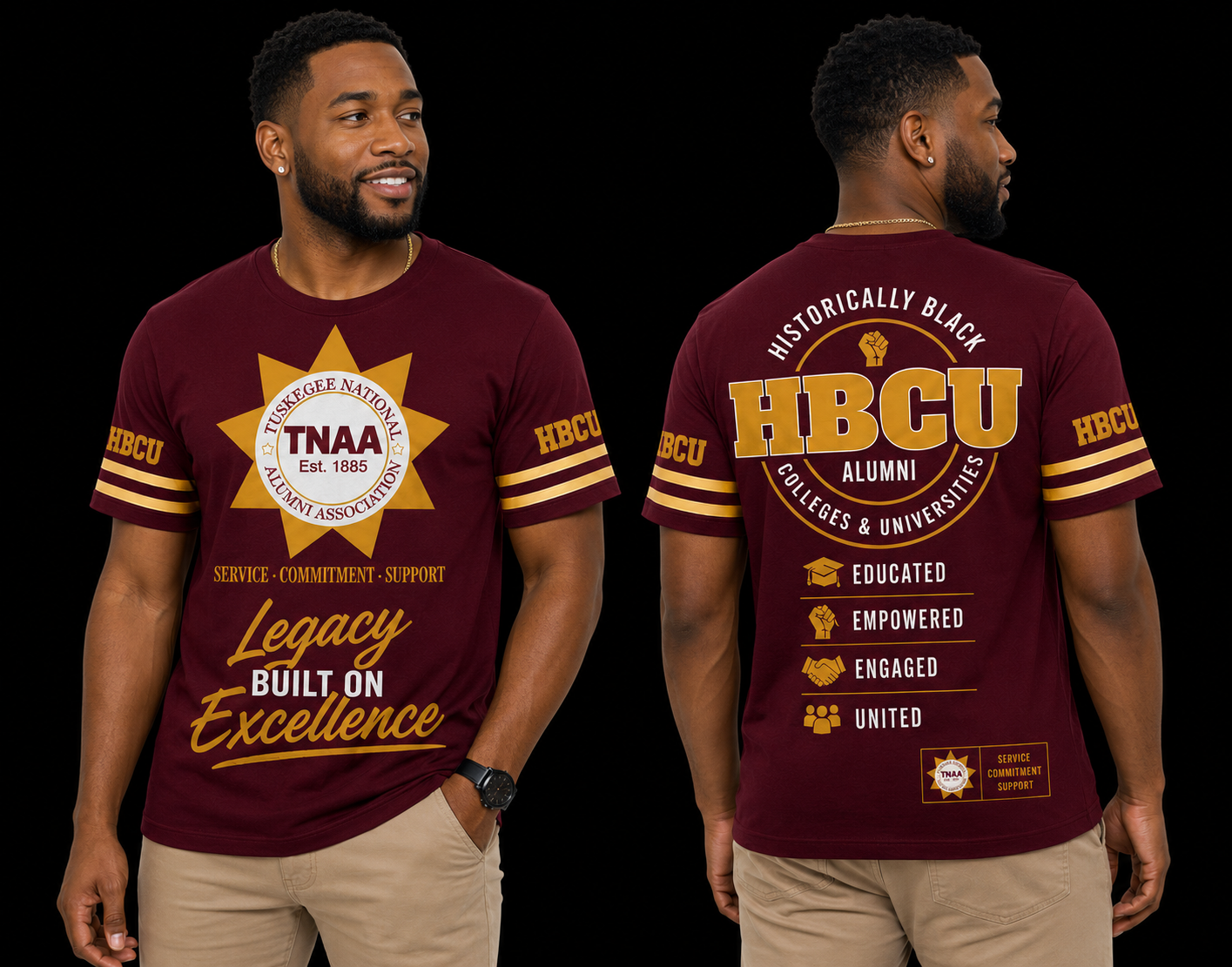 Tuskegee National Alumni Association Legacy Performance Unisex Fashion Top (Pre Order)