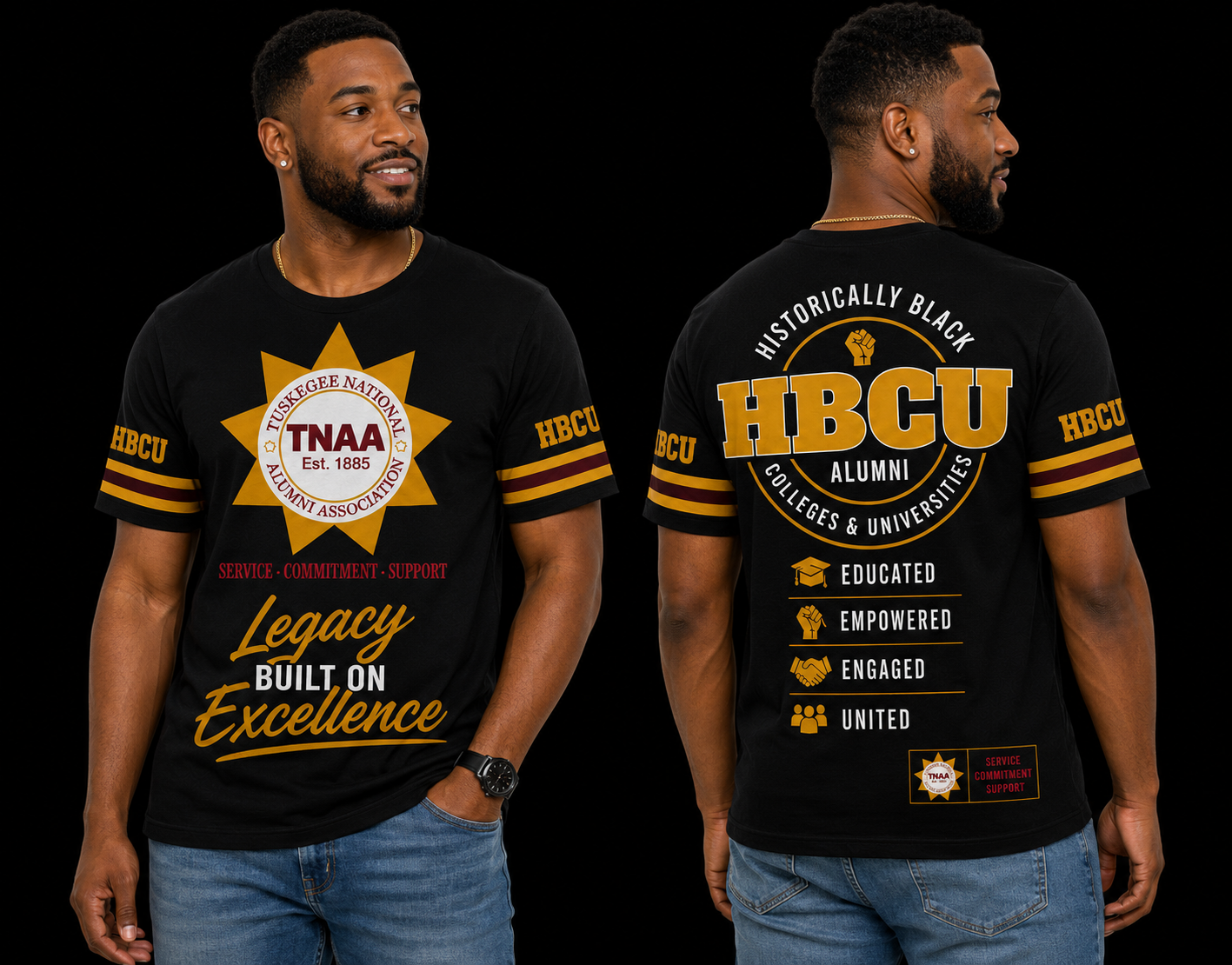 Tuskegee National Alumni Association Legacy Performance Unisex Fashion Top (Pre Order)