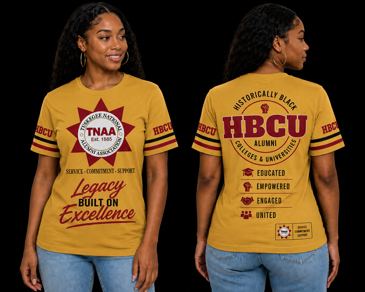 Tuskegee National Alumni Association Legacy Performance Unisex Fashion Top (Pre Order)