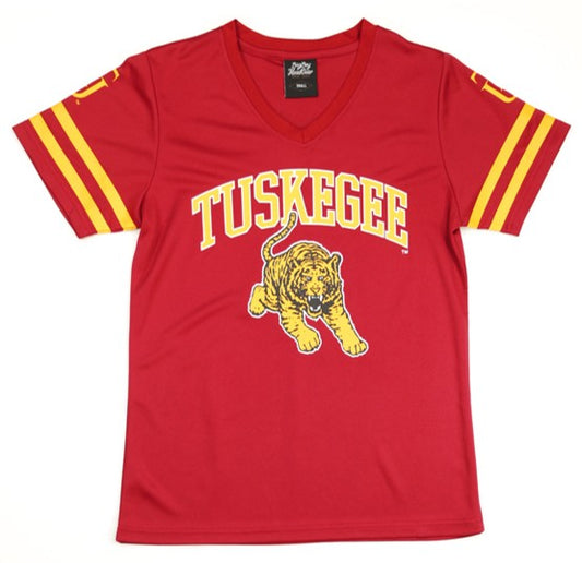 WOMEN'S TUSKEGEE UNIVERSITY FOOTBALL JERSEY TEE