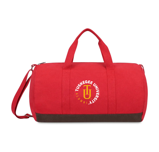 Tuskegee Alumni Recycled Cotton Barrel Duffel
